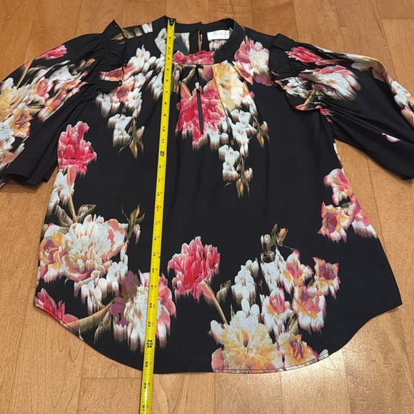 For all man kind Floral Black and Pink Women's Top - Picture 7 of 12